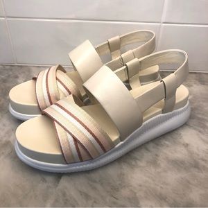 Cole Haan ZeroGrand Ivory Slingback Sandal - New